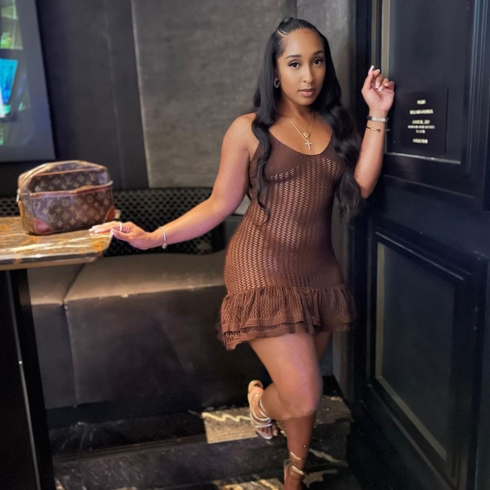 Brown Knit Dress